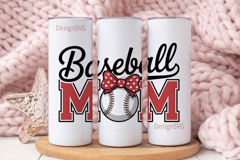 Baseball Mom 20oz Tumbler Wrap Sublimation DesignSVG 