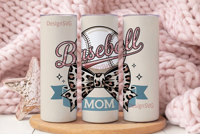 Baseball Mom 20oz Tumbler Wrap Sublimation DesignSVG 