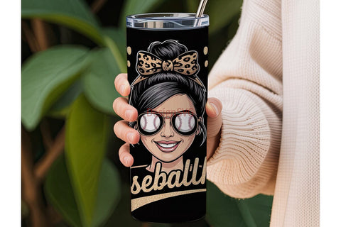 Baseball Mom 20oz Tumbler Wrap Sublimation DesignSVG 