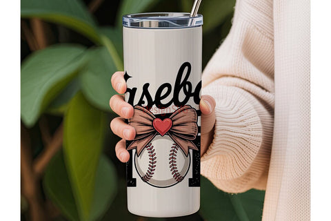 Baseball Mom 20oz Tumbler Wrap Sublimation DesignSVG 