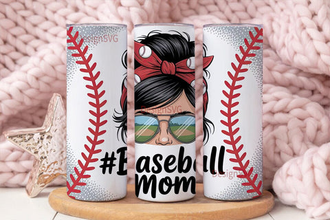 Baseball Mom 20oz Tumbler Wrap Sublimation DesignSVG 