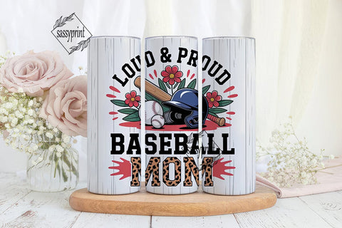 Baseball Mom 20oz Tumbler Wrap Sublimation sassyprint 