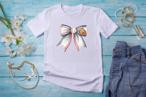 Baseball Mom Coquette Bow Clipart, baseball mom bow, coquette bow clipart, sports team bow, baseball cheer design, digital bow design, mom life bow, team spirit art Sublimation FloridPrintables 