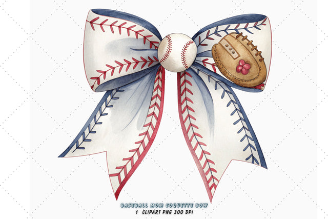 Baseball Mom Coquette Bow Clipart, baseball mom bow, coquette bow clipart, sports team bow, baseball cheer design, digital bow design, mom life bow, team spirit art Sublimation FloridPrintables 