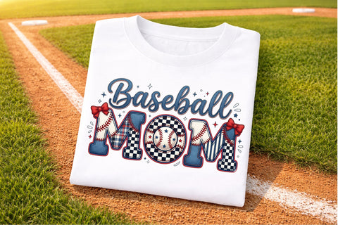 Baseball Mom Coquette Bow PNG Sublimation designmaster24 
