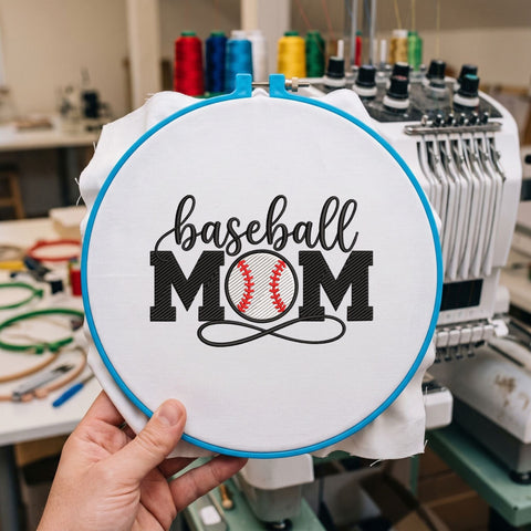 Baseball Mom Embroidery Design – Baseball Mama Sports Mom Machine Embroidery File Embroidery/Applique DESIGNS PatternFeed8 