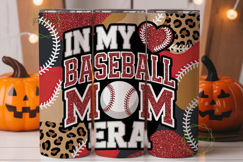 Baseball Mom Era 20oz Tumbler Wrap Sublimation PixelChick 