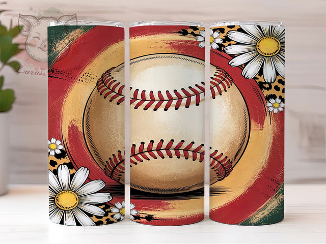 Baseball Mom Leopard Game Day Tumbler, Leopard Print Tumbler, Sports Mom Tumbler, 20oz Sublimation Wrap, Baseball Mom Design, Animal Print Tumbler, Game Day Tumbler Wrap Sublimation Lara' s Designs 