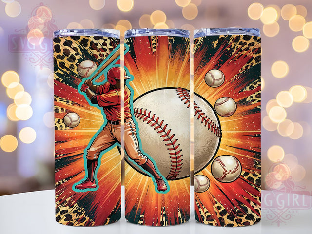 Baseball Mom Leopard Game Day Tumbler, Leopard Print Tumbler, Sports Mom Tumbler Design, 20oz Sublimation Wrap, Baseball Mom Tumbler, Animal Print Tumbler Wrap, Game Day Tumbler Design Sublimation SvggirlplusArt 