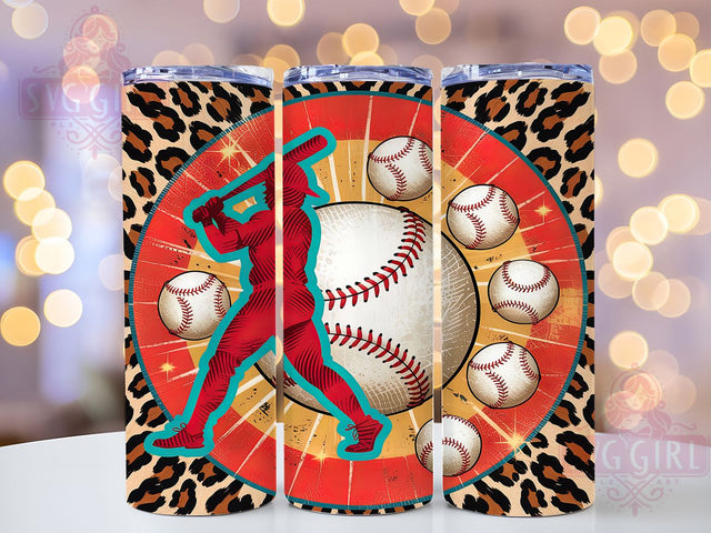 Baseball Mom Leopard Game Day Tumbler, Leopard Print Tumbler, Sports Mom Tumbler Design, 20oz Sublimation Wrap, Baseball Mom Tumbler, Animal Print Tumbler Wrap, Game Day Tumbler Design Sublimation SvggirlplusArt 