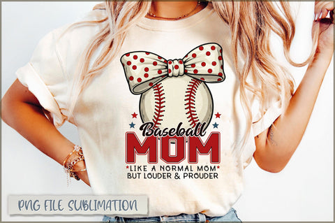 Baseball mom like a normal mom but louder & prouder Sublimation Sublimation Shetara Begum 