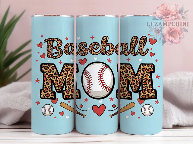 Baseball Mom Sports 20oz Game Day Tumbler Wrap, Baseball Sublimation Design, Inflated Text Tumbler, Athletic Mom Mug, Game Day Tumbler Sublimation Li Zamperini 