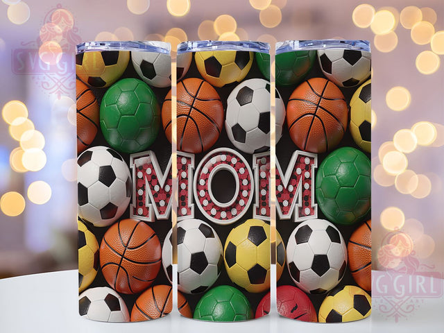 Baseball Mom Sports 20oz Tumbler, Sports Mom Wrap, 20oz Sublimation Wrap, Game Day Cup, Softball Mom Gift, Trendy Baseball Design, Athletic Mom Drinkware Sublimation SvggirlplusArt 