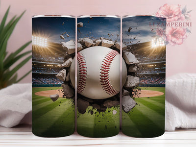 Baseball Mom Sports Fan Tumbler, Sports Design, Ball Player Art, Athletic Tumbler, Baseball Mom Gift, Sports Fan Wrap, Baseball Team Design Sublimation Li Zamperini 