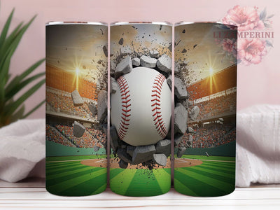Baseball Mom Sports Fan Tumbler, Sports Design, Ball Player Art, Athletic Tumbler, Baseball Mom Gift, Sports Fan Wrap, Baseball Team Design Sublimation Li Zamperini 