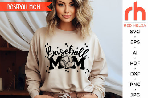 Baseball Mom SVG, Baseball Mama Cut File, Softball Mom Shirt DXF, Ballpark Design, Sport Theme, Digital Download, Game Day Vibes, Baseball Laces SVG RedHelgaArt 