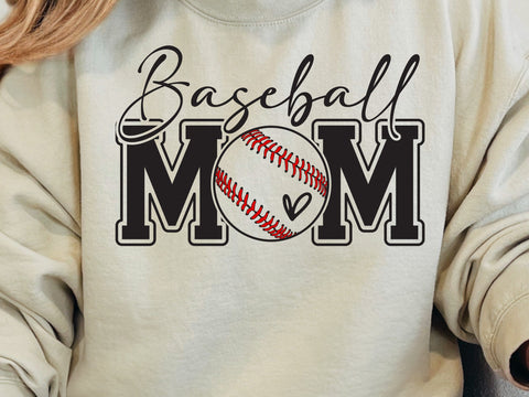 Baseball Mom SVG Baseball Mom PNG Baseball Mom Shirt Design SVG DesignDestine 