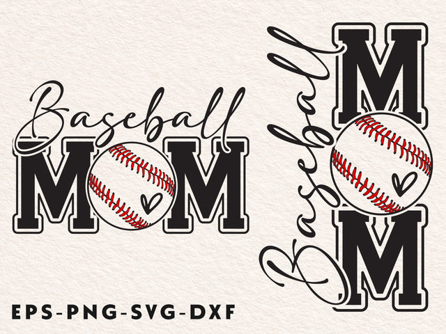 Baseball Mom SVG Baseball Mom PNG Baseball Mom Shirt Design SVG DesignDestine 