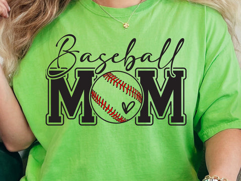 Baseball Mom SVG Baseball Mom PNG Baseball Mom Shirt Design SVG DesignDestine 