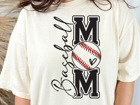 Baseball Mom SVG Baseball Mom PNG Baseball Mom Shirt Design SVG DesignDestine 