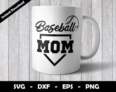 Baseball Mom SVG Cut File, Mothers Day SVG Design SVG Arthur Arellano 