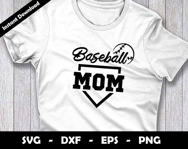 Baseball Mom SVG Cut File, Mothers Day SVG Design SVG Arthur Arellano 