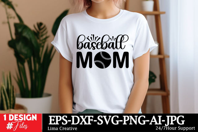 Baseball mom SVG Cut File SVG Insomnia Std 