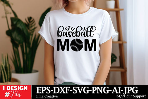 Baseball mom SVG Cut File SVG Insomnia Std 