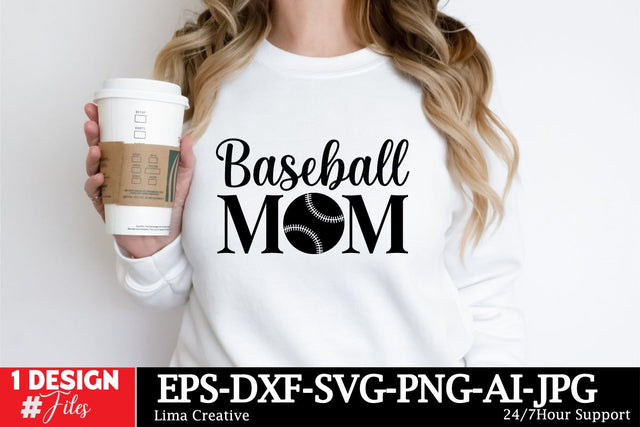 Baseball Mom SVG Cut File SVG Insomnia Std 