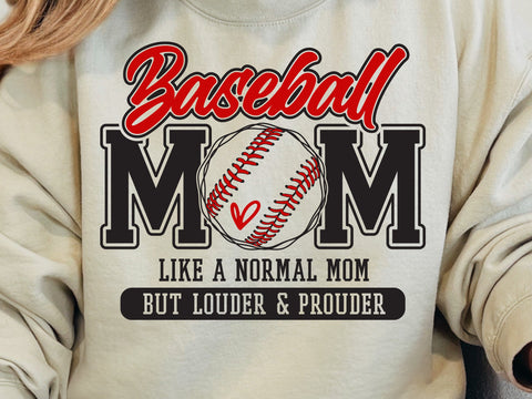 Baseball Mom Svg, Loud & Proud Varsity Design SVG DesignDestine 