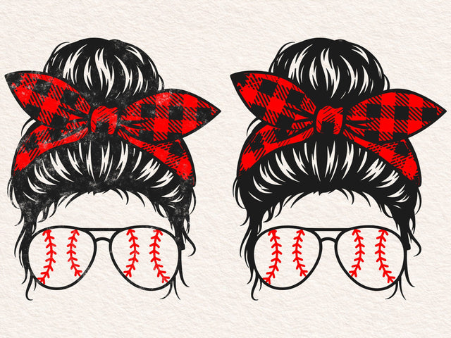 Baseball Mom Svg, Softball Mom Svg, Mom Life Svg, Messy Bun Svg, Messy Bun Hair Svg SVG DesignDestine 