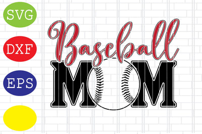 Baseball Mom Svg, Softball Silhouette, Softball File, Baseball Cut File, Sport Svg, Jpg, Eps, Dxf Files SVG DigitalSvgFiles 