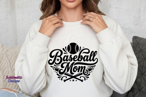 Baseball Mom SVG | Sports Mom Shirt Design SVG SVG Sublimatiz Designs 