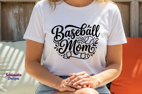 Baseball Mom SVG | Sports Mom SVG | Game Day Shirt Design SVG Sublimatiz Designs 