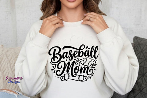 Baseball Mom SVG | Sports Mom SVG | Game Day Shirt Design SVG Sublimatiz Designs 
