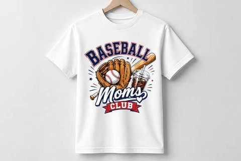 Baseball Moms Club PNG | Baseball Mom Sublimation Digital Download SVG BillahCrafts 