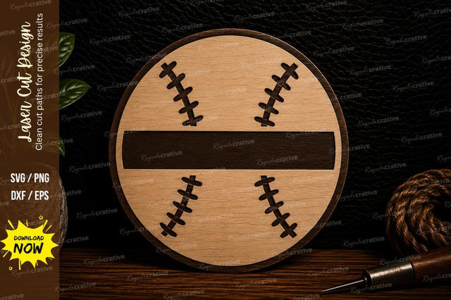 Baseball Monogram Laser Cut Svg Design SVG Regulrcrative 