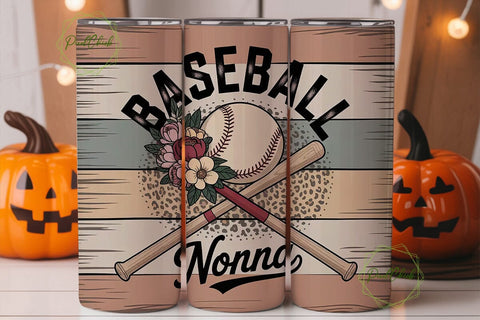 Baseball Nonna 20oz Tumbler Wrap Sublimation PixelChick 