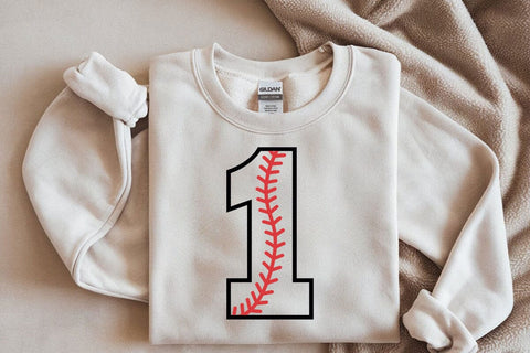 Baseball Number One Svg, First Birthday Svg, Baseball One Png, Baseball Mom, First Bday, Jersey Number SVG DesignDestine 