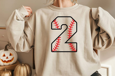 Baseball Number Two Svg, Second Birthday Svg, Baseball Two Png, Baseball Mom, Jersey Number SVG DesignDestine 