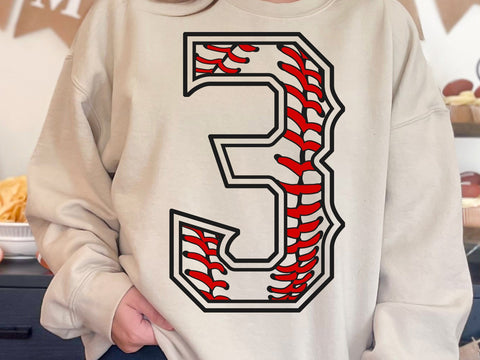 Baseball Numbers, Baseball png, Baseball Stitch, Baseball font png, Baseball Themed Numbers, Numbers that look like baseballs SVG DesignDestine 