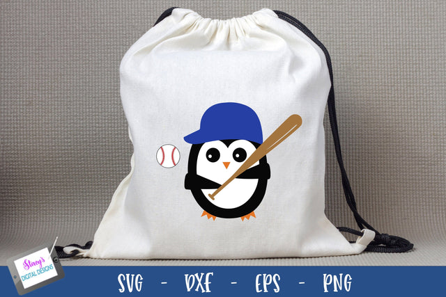 Baseball Penguin SVG | Baseball Design SVG Stacy's Digital Designs 