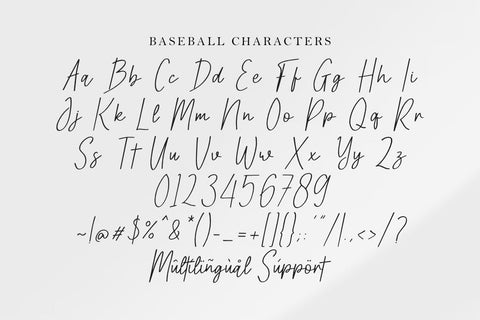Baseball - Signature Script Font Font Masyafi Studio 