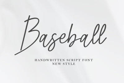 Baseball - Signature Script Font Font Masyafi Studio 