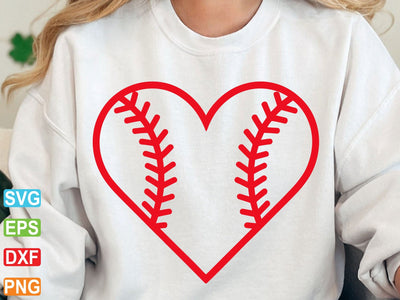 Baseball Softball Heart SVG, Sports Cut File (Digital Download) SVG Creativeart88 