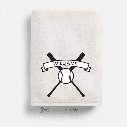 Baseball split monogram bundle svg SVG Kimberly Thomas Design 