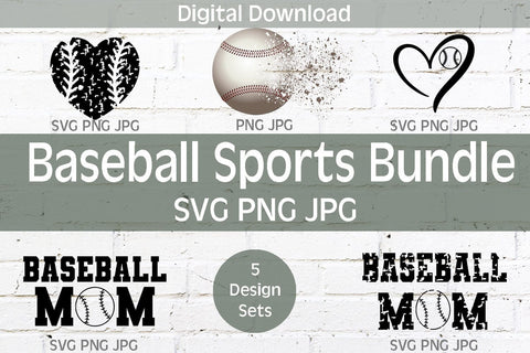 Baseball Sports Bundle SVG PNG JPG | SVG Willow Paige Farms 