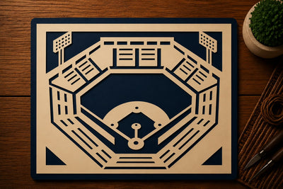 Baseball Stadium Sports Arena Laser Cut SVG File SVG Regulrcrative 