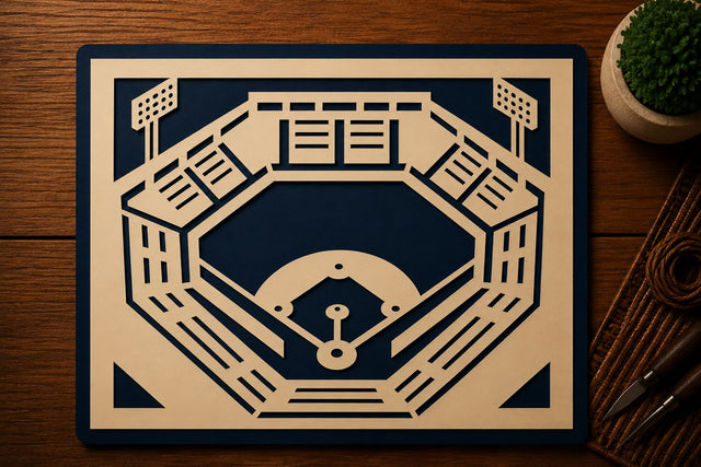 Baseball Stadium Sports Arena Laser Cut SVG File SVG Regulrcrative 