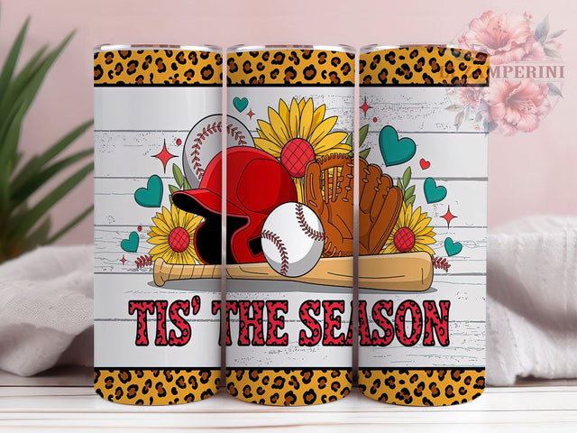 Baseball Sunflower Fall Tumbler Wrap, Sunflower Tumbler Design, Tis the Season Sublimation, 20oz Skinny Tumbler PNG, Fall Baseball Tumbler, Sunflower Sports Wrap Sublimation Li Zamperini 